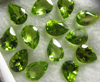 5x7 mm - Arizona Natural - PERIDOT - AAAA High Quality Gorgeous Natural Parrot Green Colour Faceted Pear Cut stone Nice Clean 15 pcs